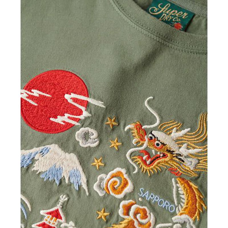 Superdry Suika Embroidered Fitted Tee image number 2